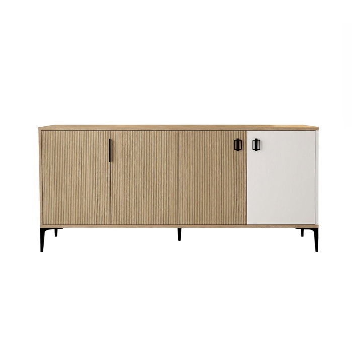 Hanah Home Neva 4005 Consola Roble y Blanco Hanah Home Neva 4005 Consola Roble y Blanco